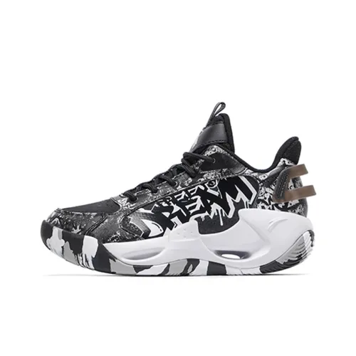 Antakids Slip-resistant Амортизация Устойчивость к истиранию Низкий топ KIDS Lifestyle Shoes Черный Серый Белый