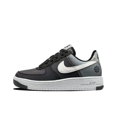 Nike Air Force 1 Crater Low Топ Детские Скейтбординги Черно-серый Подростки