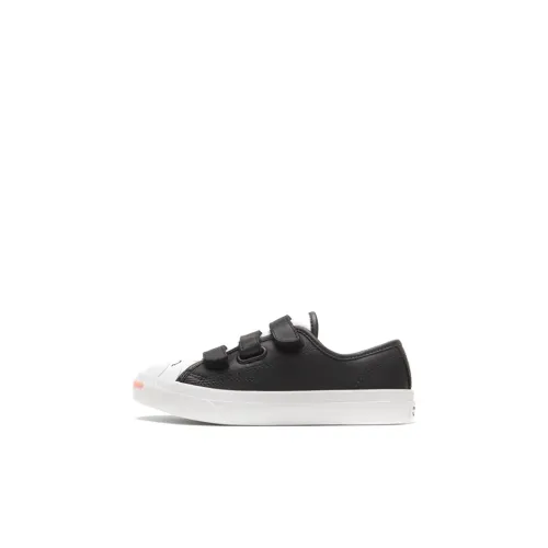 Конверс Jack Purcell Low Топ Обувь для малышей Черный Розовый Infant и Toddler