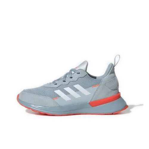 Adidas Rapidarun Elite J Амортизация Низкий Топ Детские Беговые Кроссовки Серый Зеленый Подростки