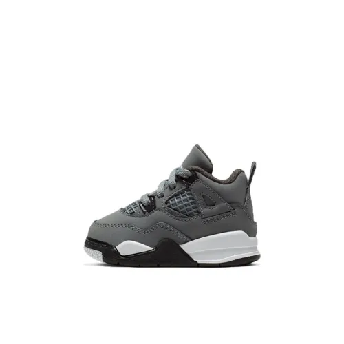 Jordan Air Джордан 4 Cool GREY MID Топ Обувь для малышей Серый Выпуск 2019 года Infant And Toddler
