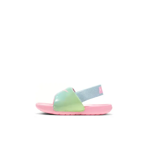 Nike Kawa Slide Low Топ Обувь для малышей Розово-синий Зеленый Infant And Toddler