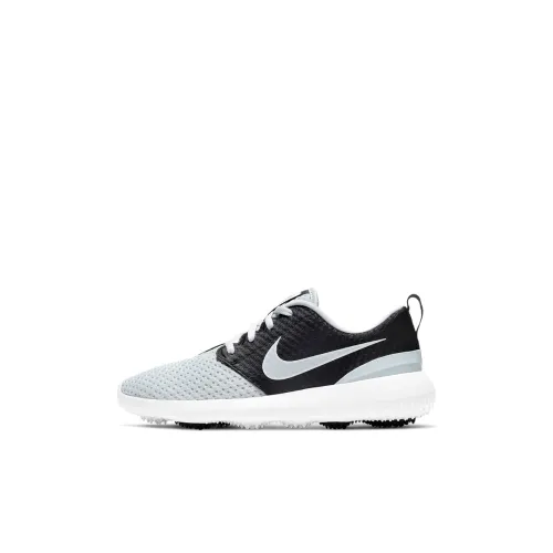 Nike Roshe Run Устойчивые к истиранию Детские Кроссовки для Тренировок Светло-Синий Черный Детский