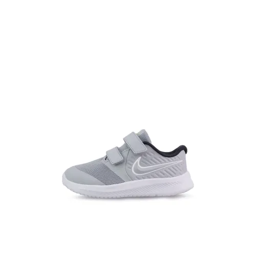 nike Star Runner 2 Low Топ Обувь для малышей Серый Белый Infant и Toddler