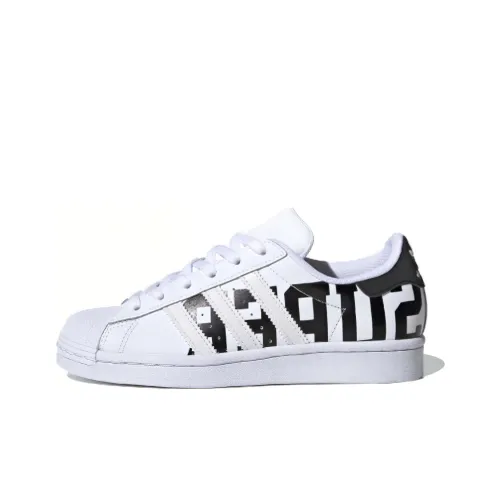 Adidas Originals Superstar Series Облачный Белый Низкий Топ Детский Скейтбординг Белый Черный Подростки