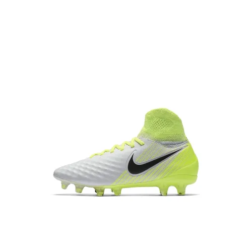 Nike Magista Obra 2 Slip-resistant Амортизация Устойчивость к истиранию Высокий топ Детская футбольная обувь