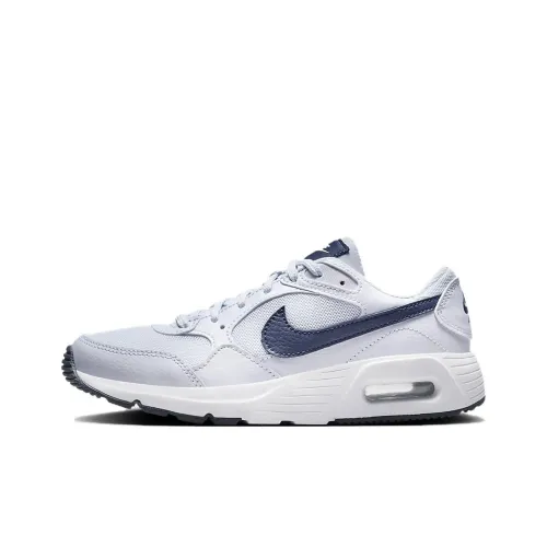 Nike Air Max SC GS Амортизация Износостойкий Низкий Топ Детские Беговые Кроссовки Белый