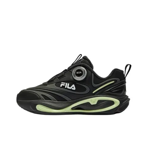 FILA KIDS Юбка Устойчивая к истиранию Низкий Топ Детская Беговая Обувь Черный Серый Замковая