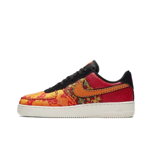 Nike Air FORCE 1 CNY 2019 Low Топ Скейтборд Кроссовки Красный Подростки
