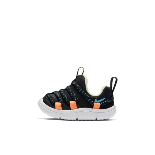Nike Novice Износостойкий и Легкий Низкий Топ Обувь для малышей Черный и Оранжевый Младенец и Малыш