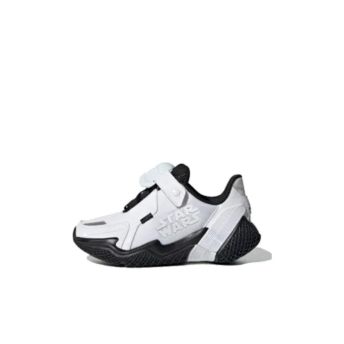 Звездные Войны x Adidas Звездные Войны Rnr K Противоскользящие амортизаторы Низкий топ Детская беговая обувь Черный Детский