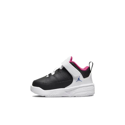 Jordan Max Aura 3 MID Топ Обувь для малышей Черный белый Infant And Toddler