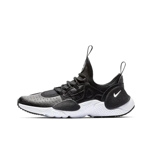 Nike Huarache E.D.G.E. Slip-Resistant Low Top Детские Беговые Кроссовки Черный Белый Подростки
