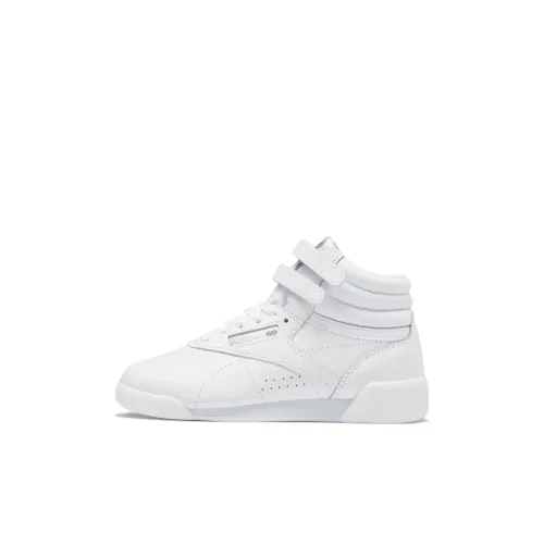 Reebok Freestyle Hi High Топ Детские Скейтбординги Облачный белый для детей 3-7 лет