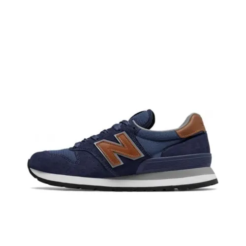New Balance NB 995 Low Топ Беговые кроссовки Мужские Темно-синие