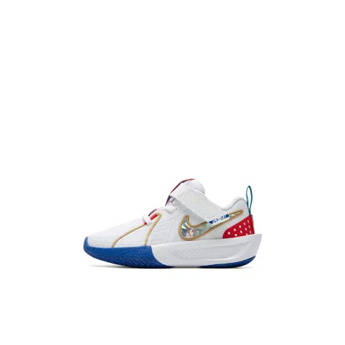 Nike G.T. Cut 3 Детская баскетбольная обувь Низкий топ Белый Синий Kids