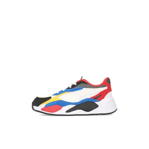 PUMA RS x³ Пазл Детские кроссовки Lifestyle Белый Синий Красный для детей 3-7 лет