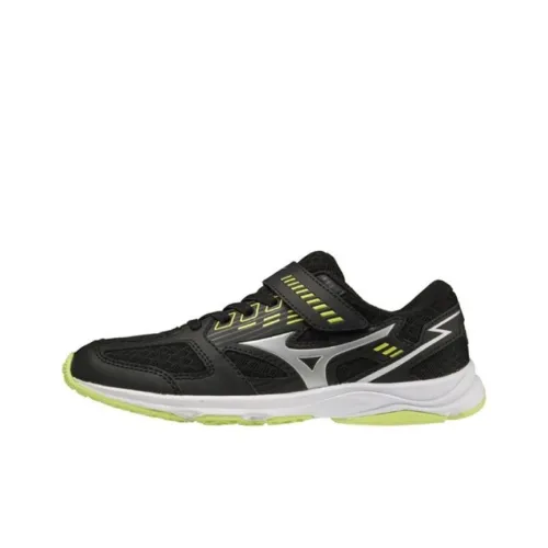 Mizuno Детская беговая обувь Низкий топ Черный Зеленый Школьный возраст