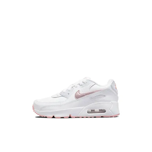 Nike Air Max 90 Kids Lifestyle Shoes Белый Розовый Детские 3-7 лет