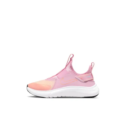 nike Flex Plus SE Slip-Resistant Низкий Топ Детские Беговые Кроссовки Розовый Оранжевый для Дети Возрастом 3-7 Лет