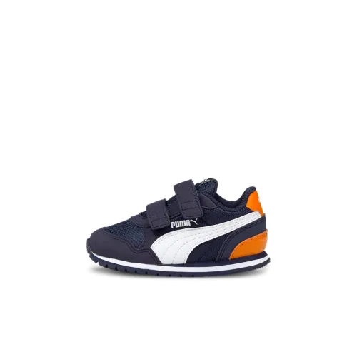 PUMA ST Runner V2 Low Топ Обувь для малышей Синий белый оранжевый Infant And Toddler