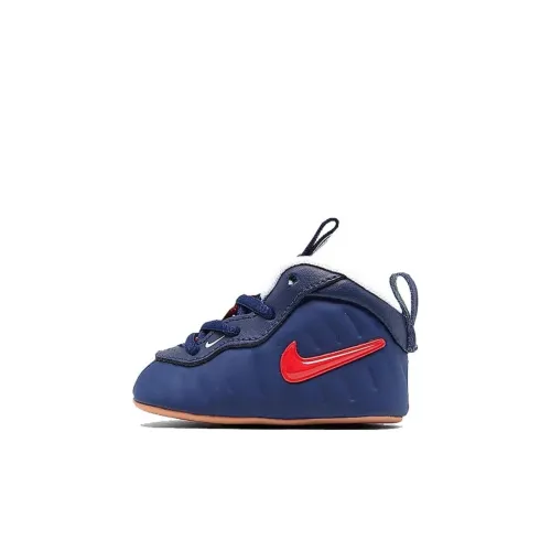 Nike Air Foamposite Амортизация Износостойкий MID Топ Обувь для малышей Синий Infant And Toddler