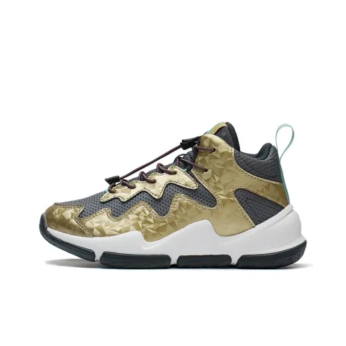 LINING YOUNG Противоскользящие Амортизирующие Устойчивые к износу Отскок Дышащие Низкие Баскетбольные кроссовки Черный Золотой