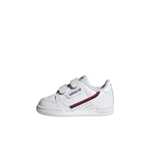 Adidas Originals Continental 80 Low Топ Обувь для малышей Белый Infant And Toddler