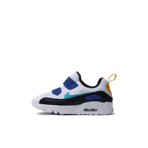 Nike Air Max Tiny 90 Low Топ Низкий Топ Беговые кроссовки Сине-белый Для детей 3-7 лет
