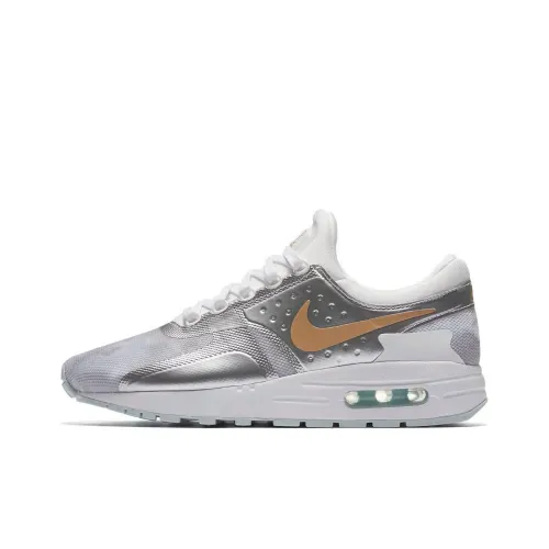 Nike Air Max ZERO Low Топ Детские беговые кроссовки Серебристо-белый Подростки