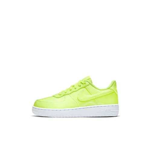 Nike Air Force 1 Volt Slip Resistant Abrasion Resistant Low Top Детские Скейтбординги Неоновый Зеленый