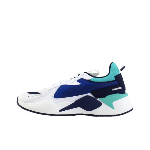 PUMA RS X Твердый Drive Повседневная обувь Белый Синий Подростки