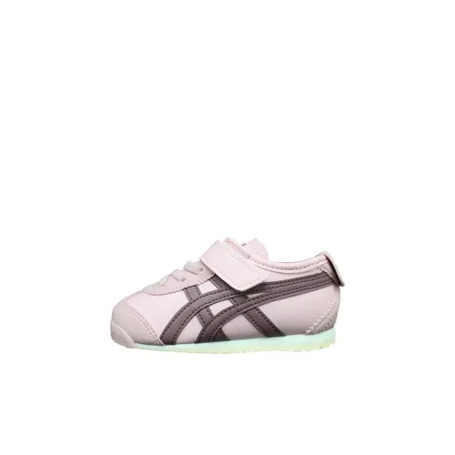 Onitsuka Tiger MEXICO 66 Slip-resistant Breathable Lightweight Low-Top Shoes for Infants and Toddlers Light Pink Infant and Toddler