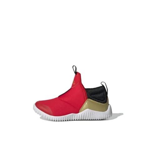 Adidas Rapidazen C Нескользящий Легкий Низкий Топ Детская Беговая Обувь Красно-Золотая для Дети Возрастом 3-7 Лет
