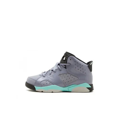 Jordan Air Jordan 6 High Топ Детские Баскетбольные Кроссовки Фиолетовые Детские Возраст 3-7 Лет