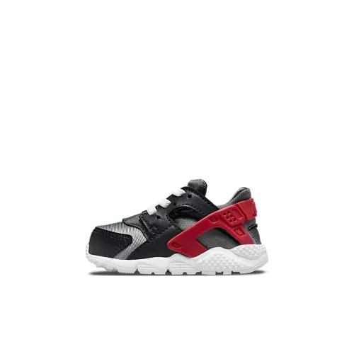 nike Huarache Run Slip-resistant Abrasion-resistant Низкий топ Обувь для малышей Черный Красный Infant и Toddler