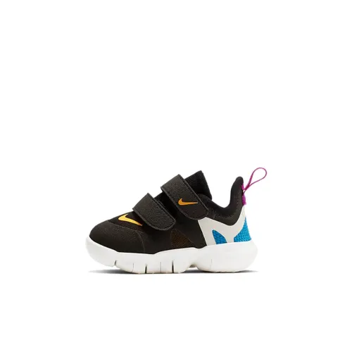 Nike Free Rn 5,0 Low Топ Беговые кроссовки Черно-желтый Infant и Toddler