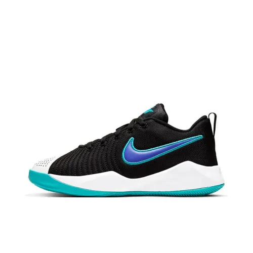 Nike Quick 2 Low Топ Детские Баскетбольные Кроссовки Черный Белый Синий Подростки