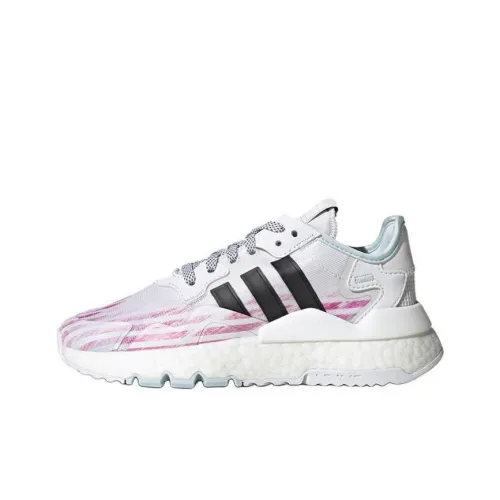 Adidas Originals Nite Jogger Дышащая Повседневная Обувь Белый Черный Фиолетовый Подростки