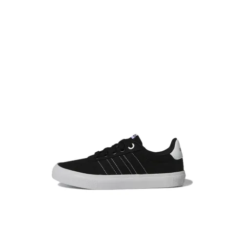 Adidas Neo Vulc Raid3r K Slip Resistant Abrasion Resistant Low Топ Детские Скейтбординги Черный Детский