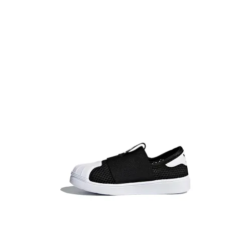 Adidas Originals SUPERSTAR SMR 360 I Дышащий Низкий Топ Скейтборд Кроссовки Черный Infant и Toddler