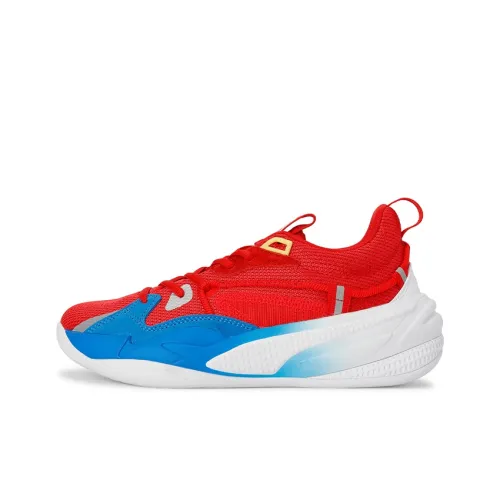 PUMA RS Dreamer Low Топ Детские Баскетбольные Кроссовки Красный Белый Синий Подростки