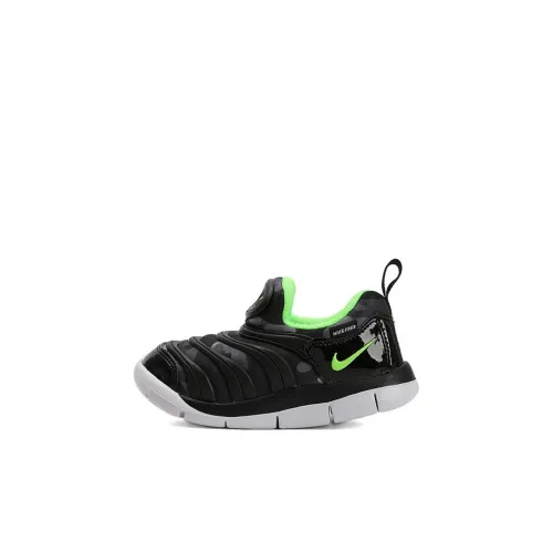 nike Dynamo Free Low Топ Обувь для малышей Черный Зеленый Infant And Toddler