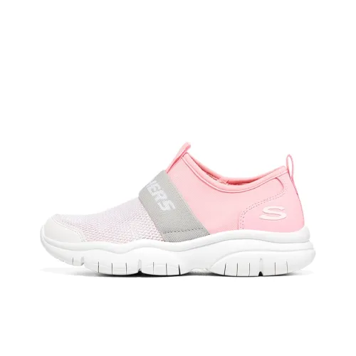 Skechers Go Fle Low Топ KIDS Lifestyle Shoes Белый Розовый