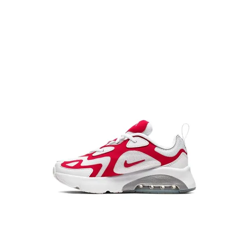 Nike Air Max 200 Kids Lifestyle Shoes Белый Красный Детские 3-7 лет