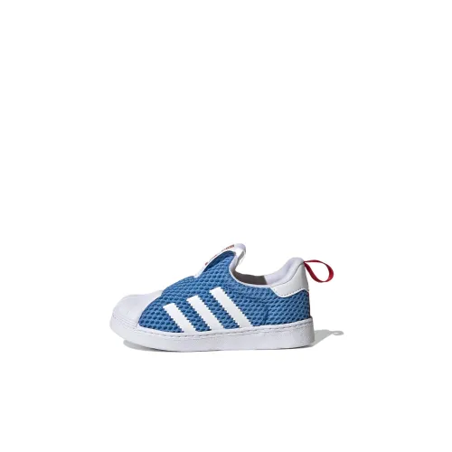 Adidas Originals SUPERSTAR 360 Устойчивая к истиранию Низкая Обувь для малышей Синий Новорожденный и Малыш