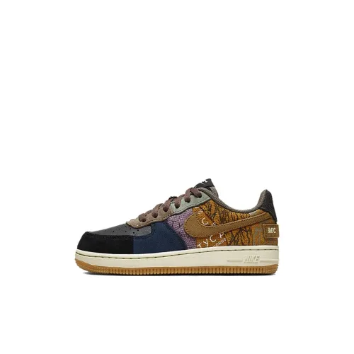 Travis Scott x Nike Air Force 1 Кактусовый Джек Ts Low Скейтбординг Кроссовки для детей 3-7 лет