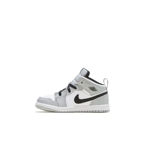 Jordan Air Jordan 1 MID 'Свет Дым GREY' MID Топ Обувь для малышей Дымчато-серый Infant And Toddler