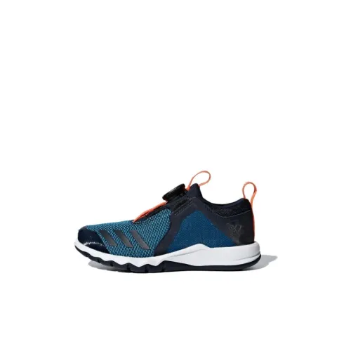Adidas Rapida Slip-Resistant Низкий Топ Детская Беговая Обувь Синий Черный Оранжевый Для Детей Возрастом 3-7 Лет