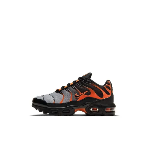 Nike Air Max Plus Детские повседневные кроссовки Черный Серый Оранжевый Для детей 3-7 лет